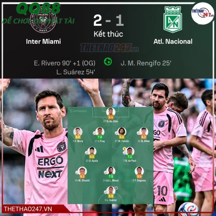 Lionel Messi và các đồng đội đã có chiến thắng đầu tiên trong năm 2026. Lionel Messi và các đồng đội đã có chiến thắng đầu tiên trong năm 2026.